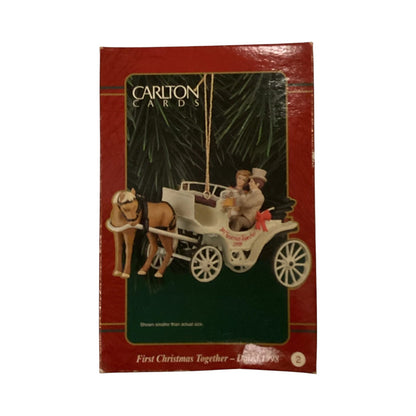 1998 Horse & Buggy Bridal Couple (First Christmas Together)