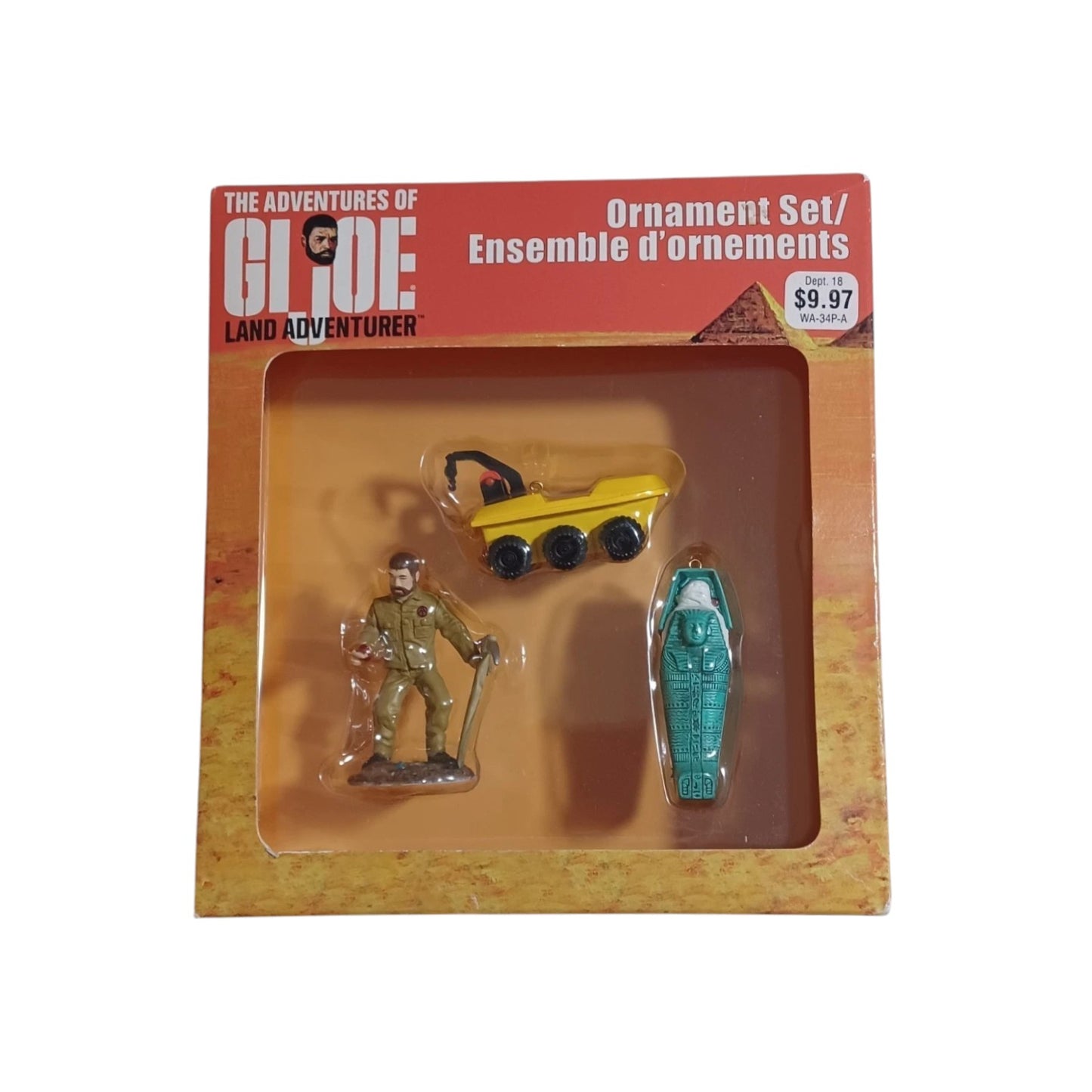 2001 The Adventures of G.I. Joe: Land Adventurer 3-Piece Ornament Set