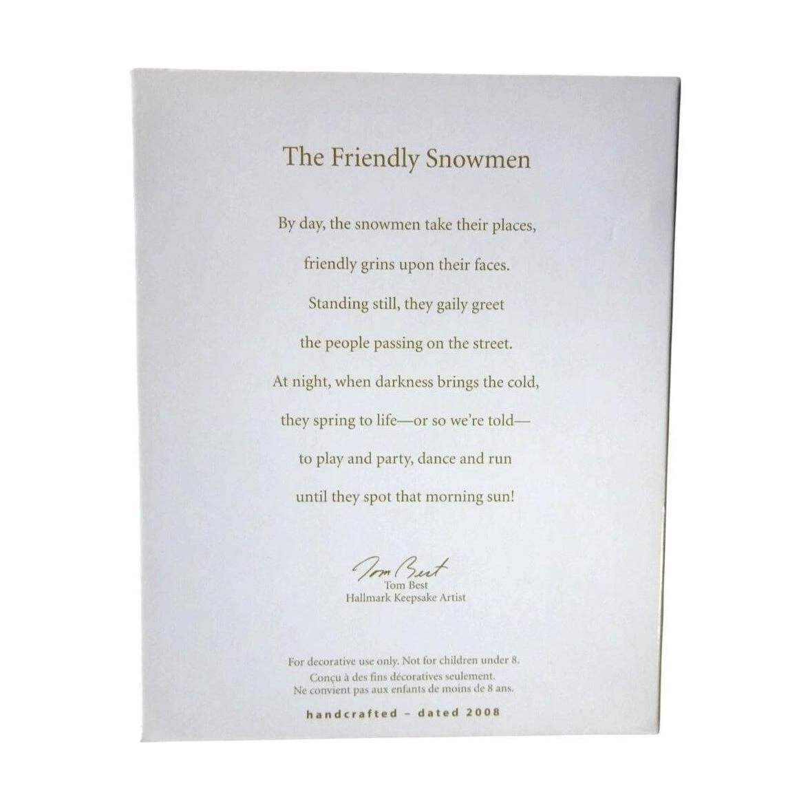 2008 The Friendly Snowmen (Snowmen)