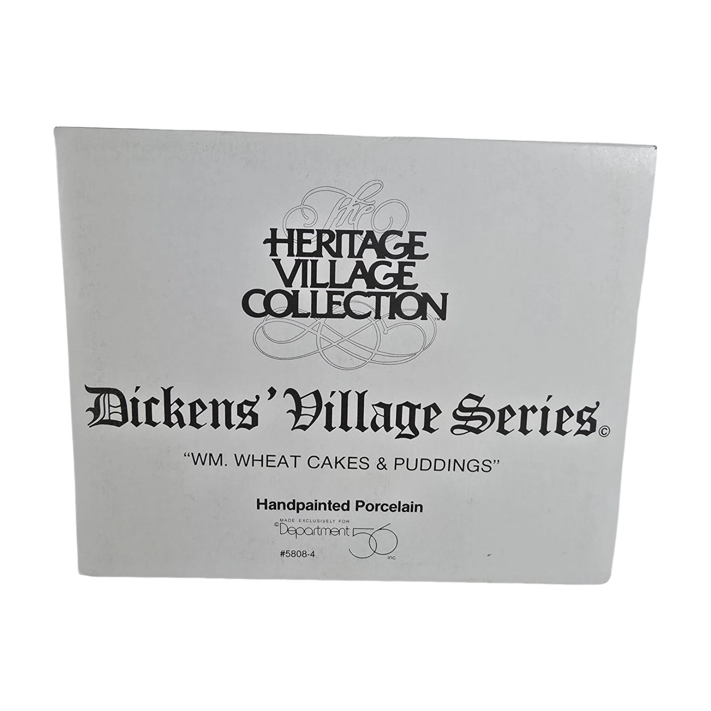 Vintage WM. Wheat Cakes & Puddings (Department 56) 1427460