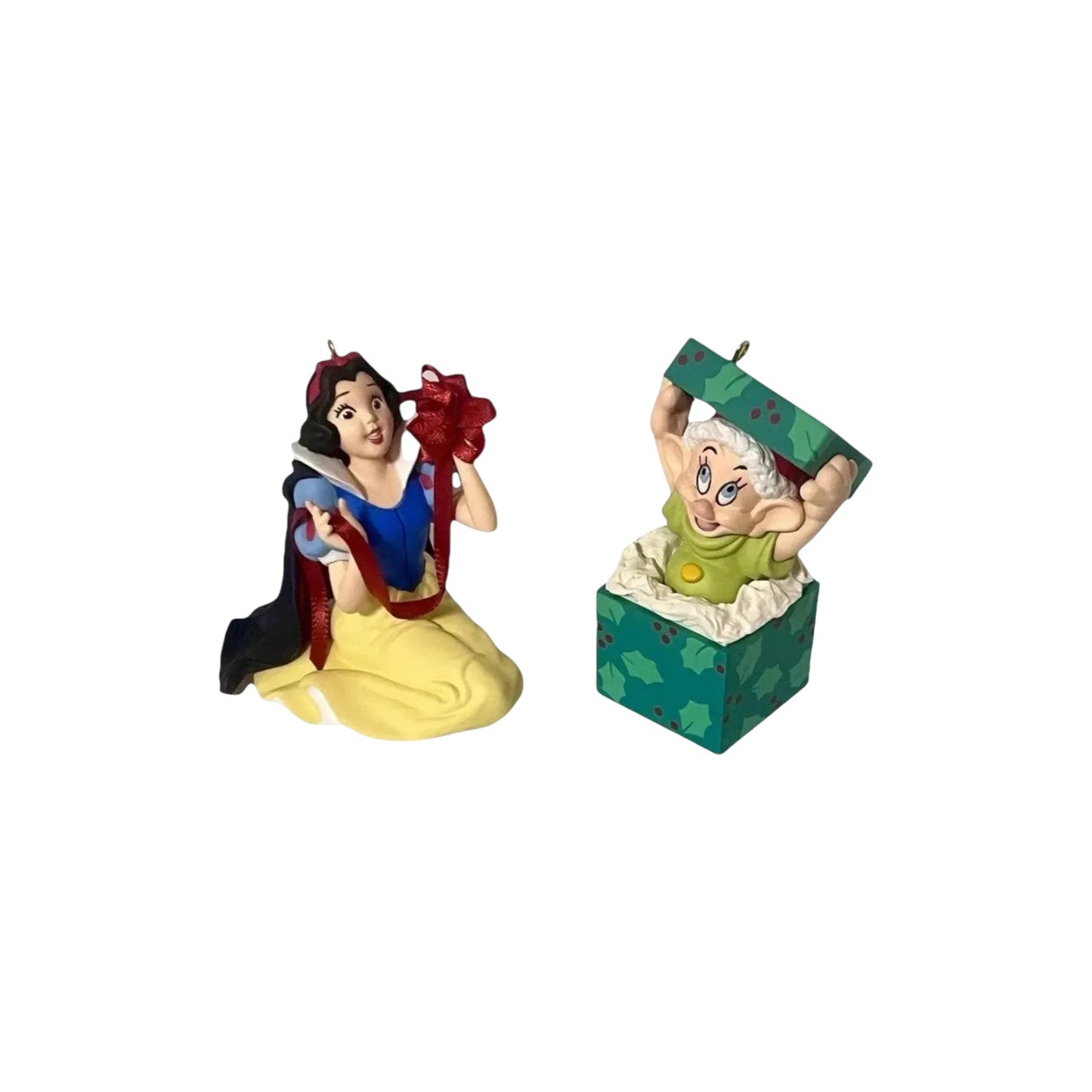 1997 Snow White-Set of 2 Ornaments (Walt Snow White and the Seven Dwarfs)