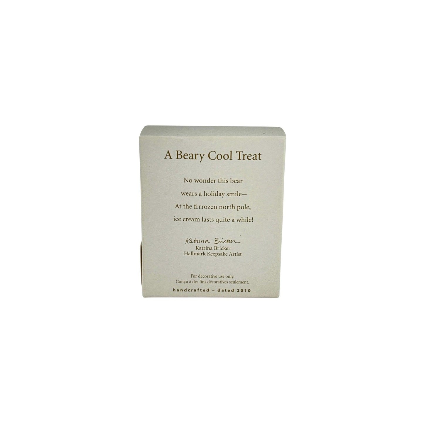 2010 A Beary Cool Treat (Polar Bear)