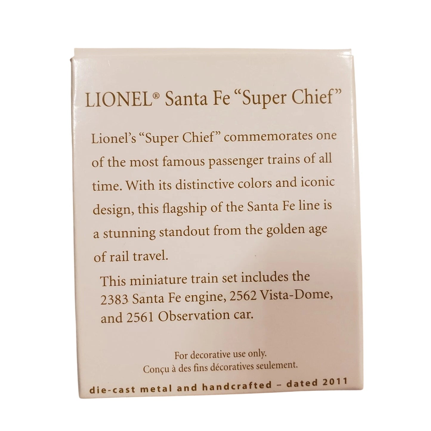 2011 Lionel Santa Fe Super Chief (Lionel)