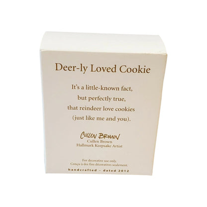 2012 Deer-ly Loved Cookie (Reindeer)