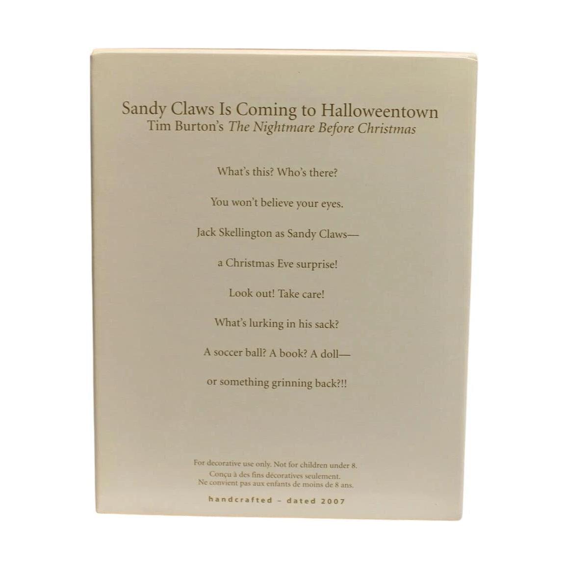 2007 Sandy Claws Is Coming to Halloweentown (Tim Burton's The Nightmare Before Christmas)