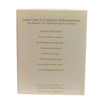 2007 Sandy Claws Is Coming to Halloweentown (Tim Burton's The Nightmare Before Christmas)