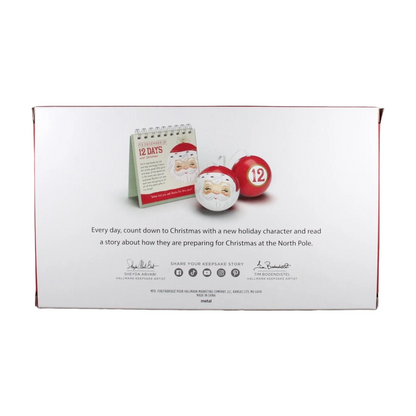 2025 The North Pole's Countdown to Christmas Ornaments and Book Set () QGO3182