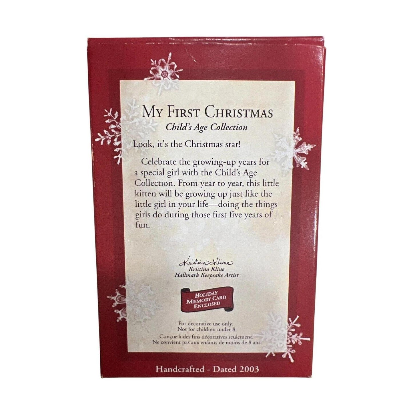 2004 My First Christmas - Girl (Child's Age Collection)