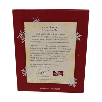 2005 Santa Knows! (Naughty-or-Nice Meter)