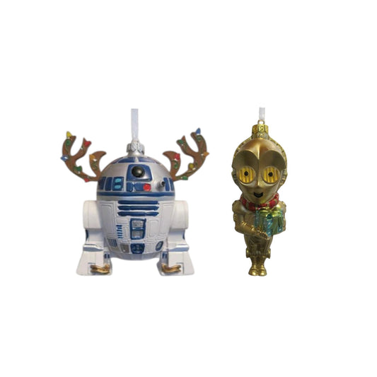 1HCM7224 Two Piece 3D Star Wars R2D2 & C3PO Ornament Set (Star Wars)