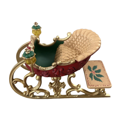 2001 Santa's Sleigh With Sack and Miniature Ornament (The Night Before Christmas)
