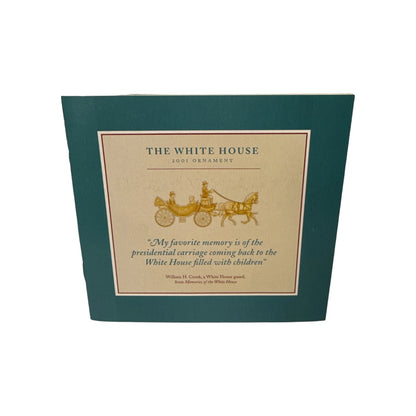 2001 White House Historical Association Ornament - Honoring President Theodore Roosevelt