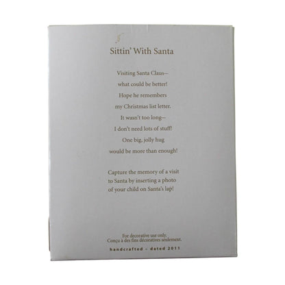 2011 Sittin' With Santa (Photo Holder)