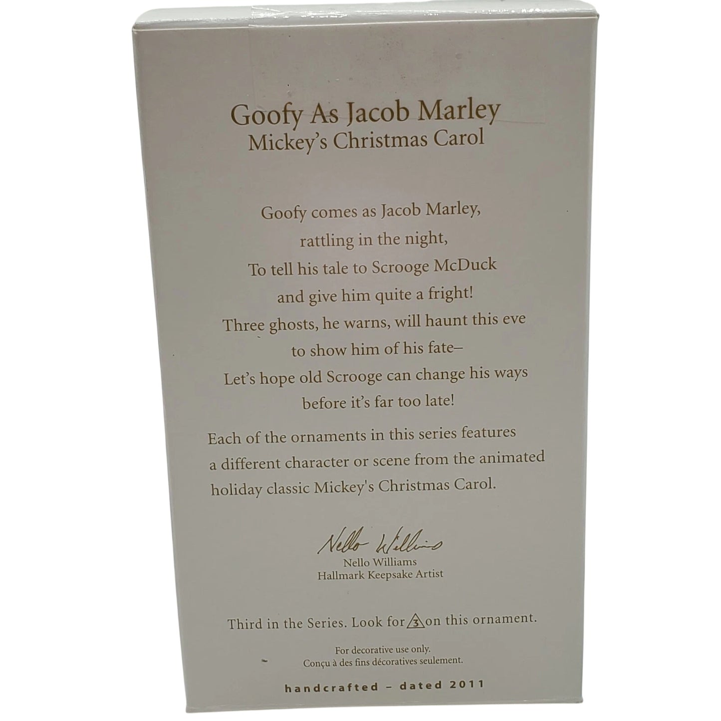 2011 Goofy As Jacob Marley (Mickey's Christmas Carol)