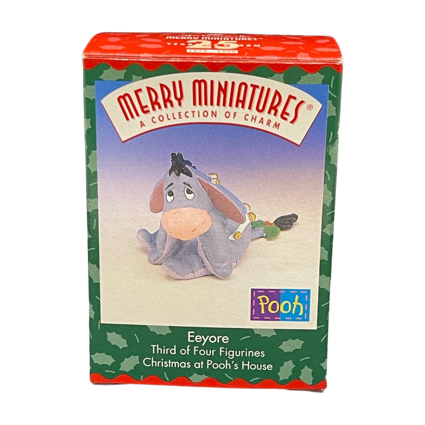 1999 Eeyore (Third of Four Figurines, Christmas at Pooh 's House)