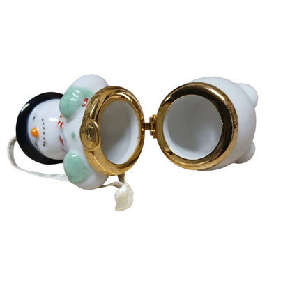 1997 Porcelain Hinged Box (Snowmen)