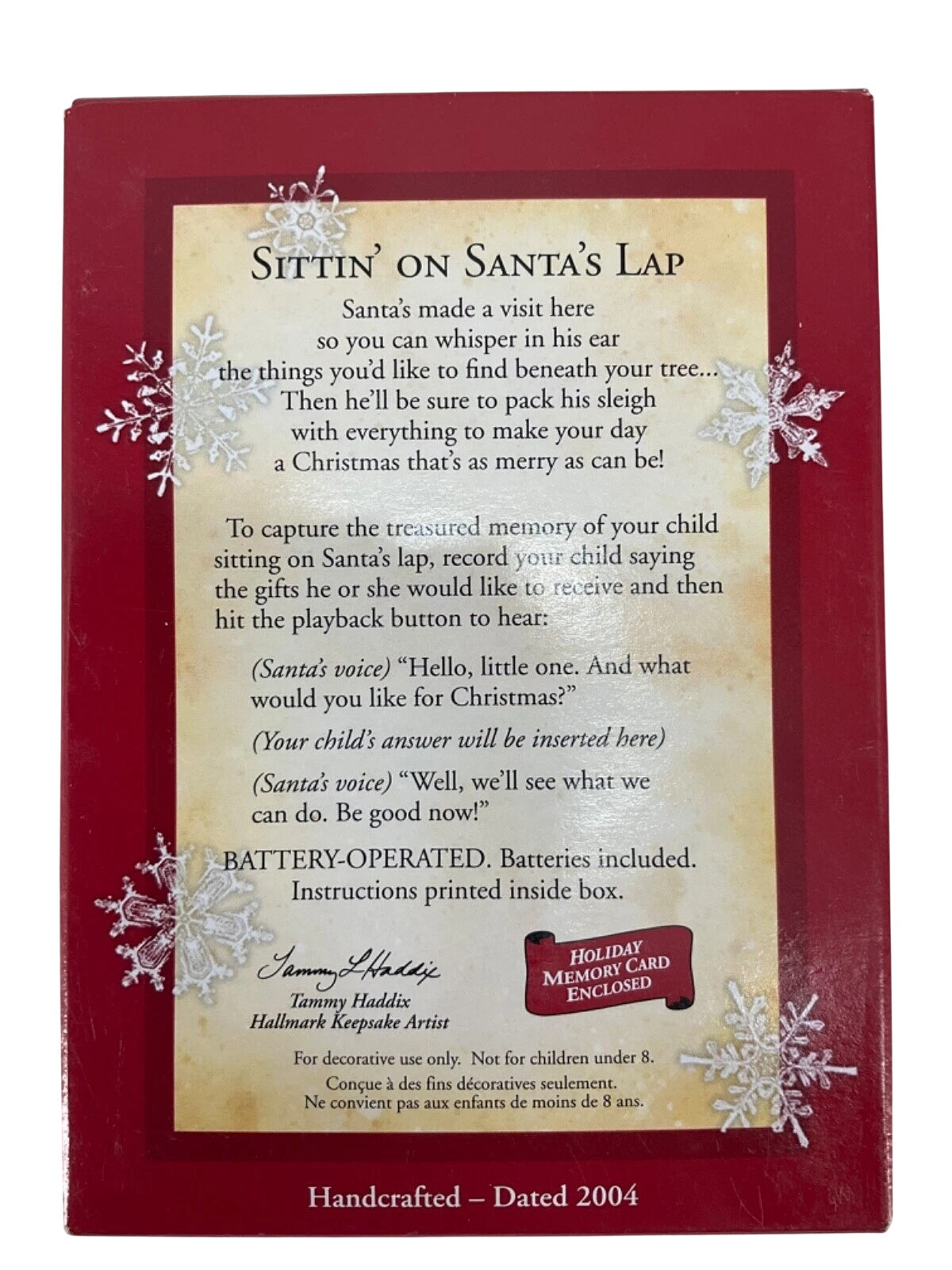 2004 Sittin' On Santa's Lap (Santa Claus)