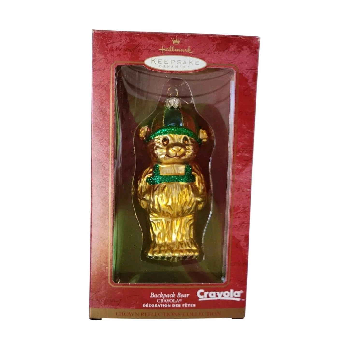 2000 Backpack Bear - Blown Glass (Crayola)