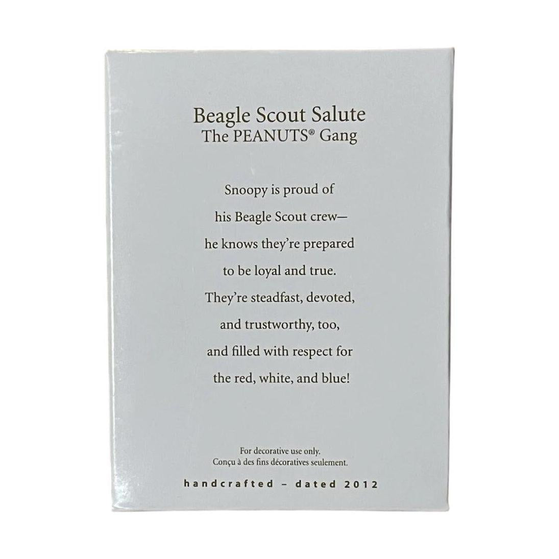 2012 Beagle Scout Salute (Peanuts)