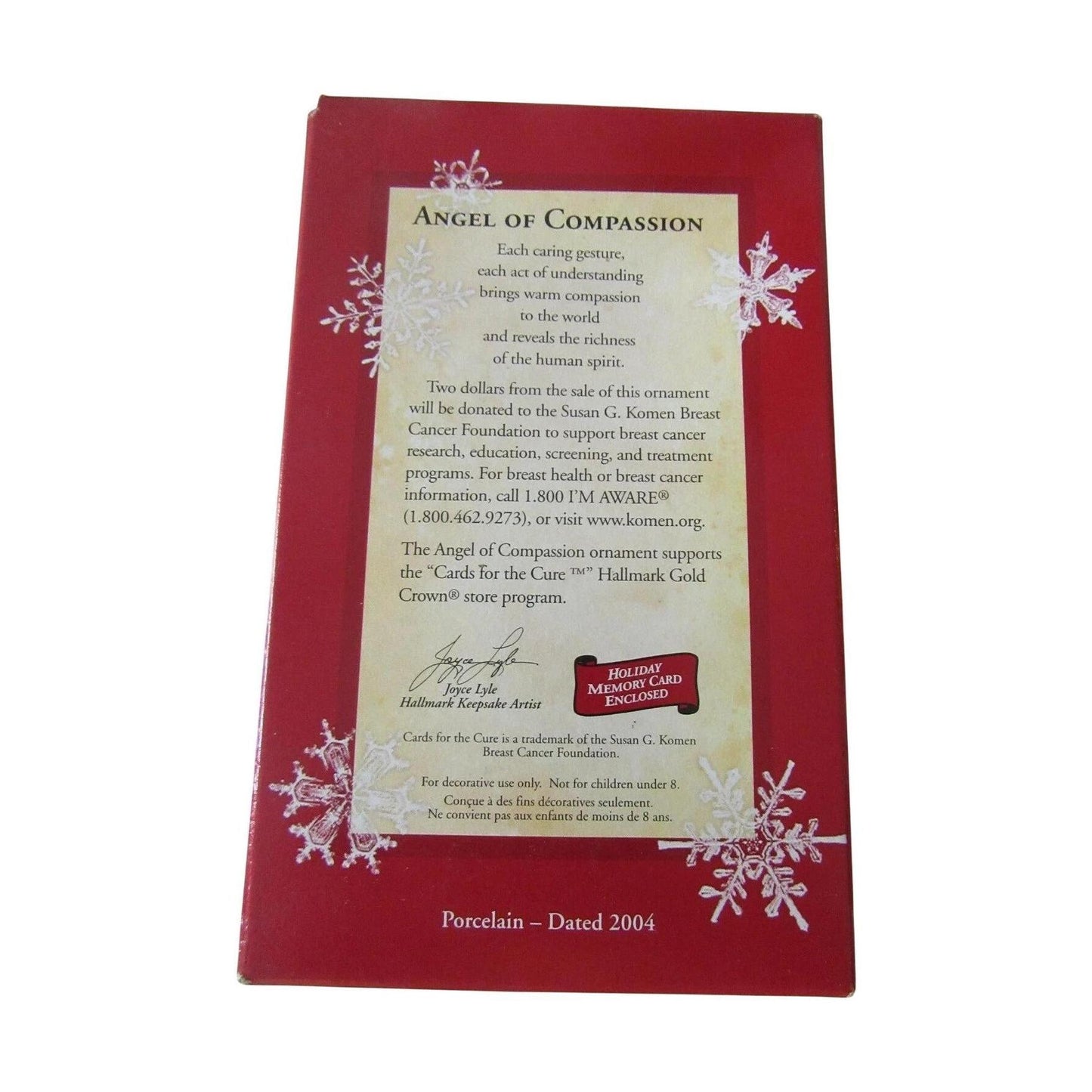 2004 Angel of Compassion (Susan G Komen)