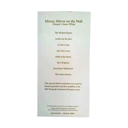 2007 Mirror, Mirror on the Wall (Snow White)