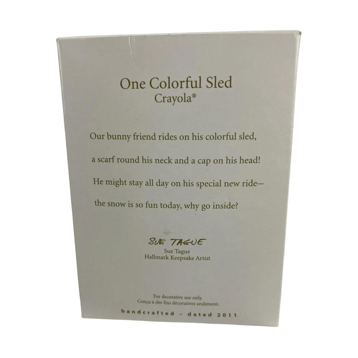 2011 One Colorful Sled (Crayola)