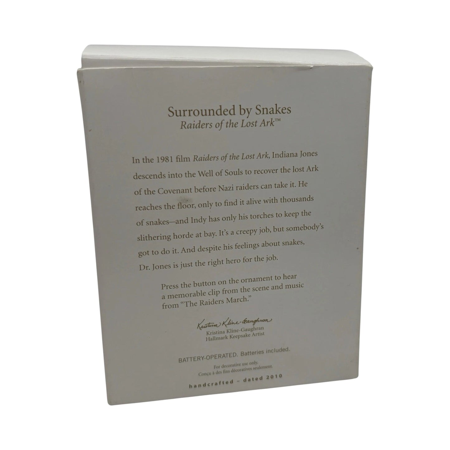 2010 Surrounded by Snakes Raiders of the Lost Ark (Indiana Jones)