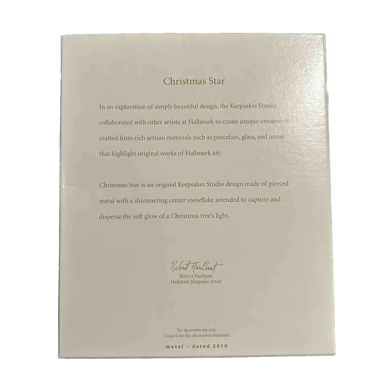 2010 Christmas Star (Snowflake)