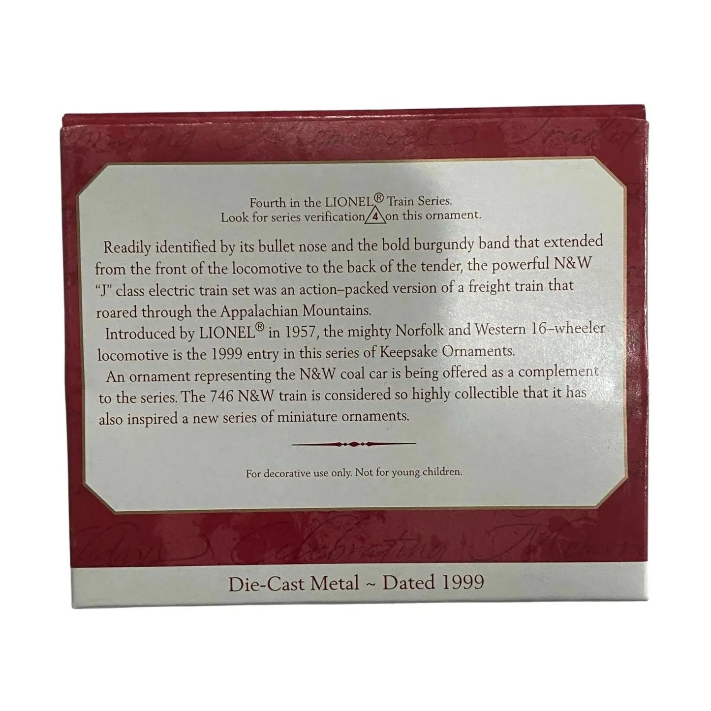 1999 746 Norfolk and Western Steam Locomotive (Lionel)