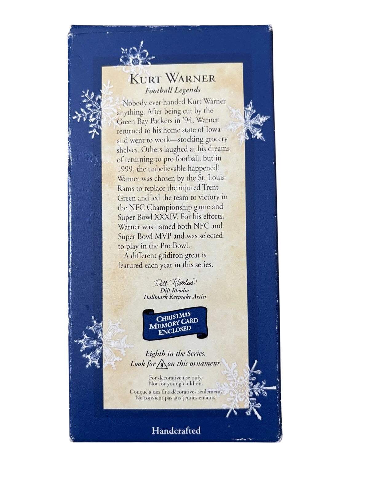 2002 Kurt Warner (Football Legends)