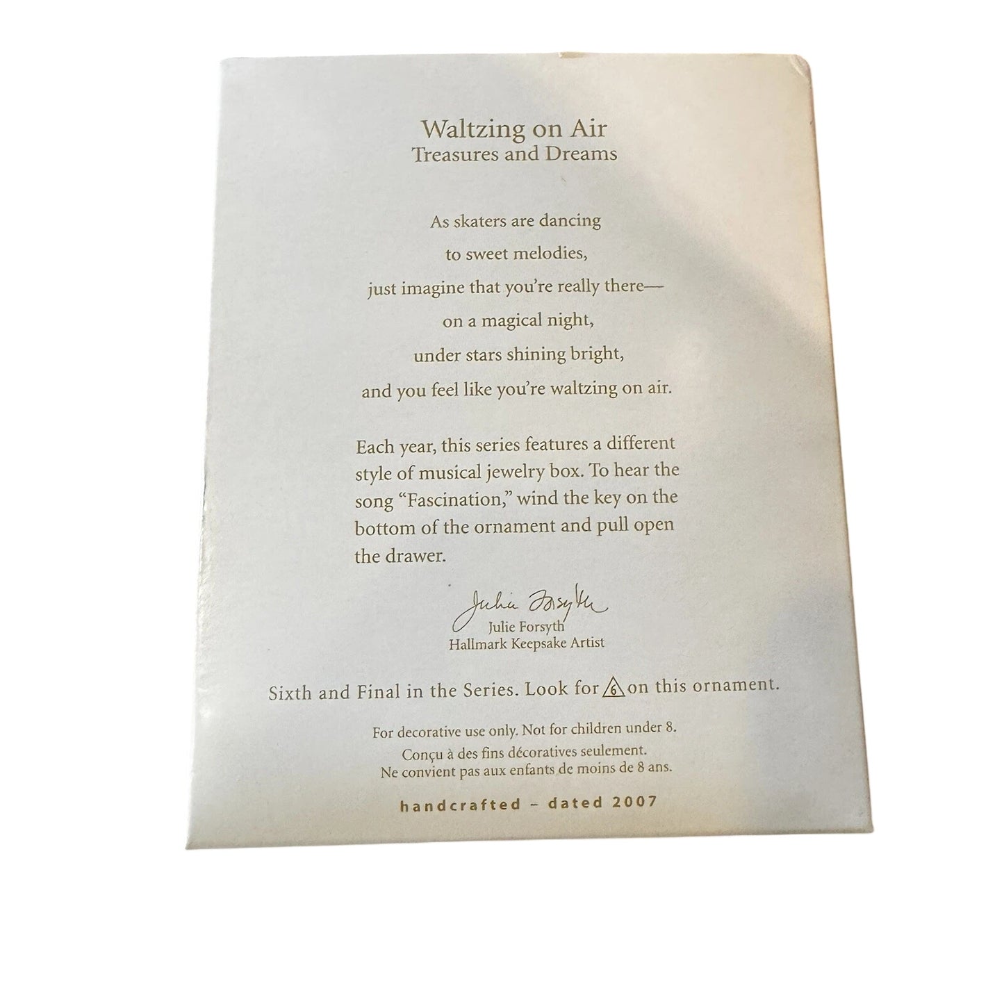 2007 Waltzing on Air (Treasures and Dreams)
