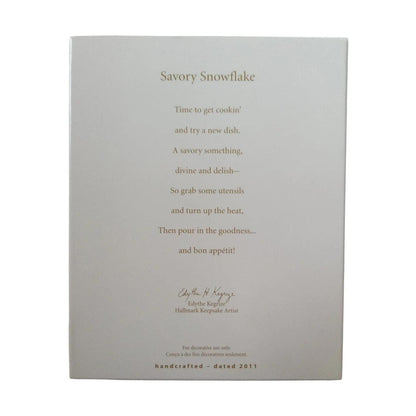 2011 Savory Snowflake (Kitchen & Baking)