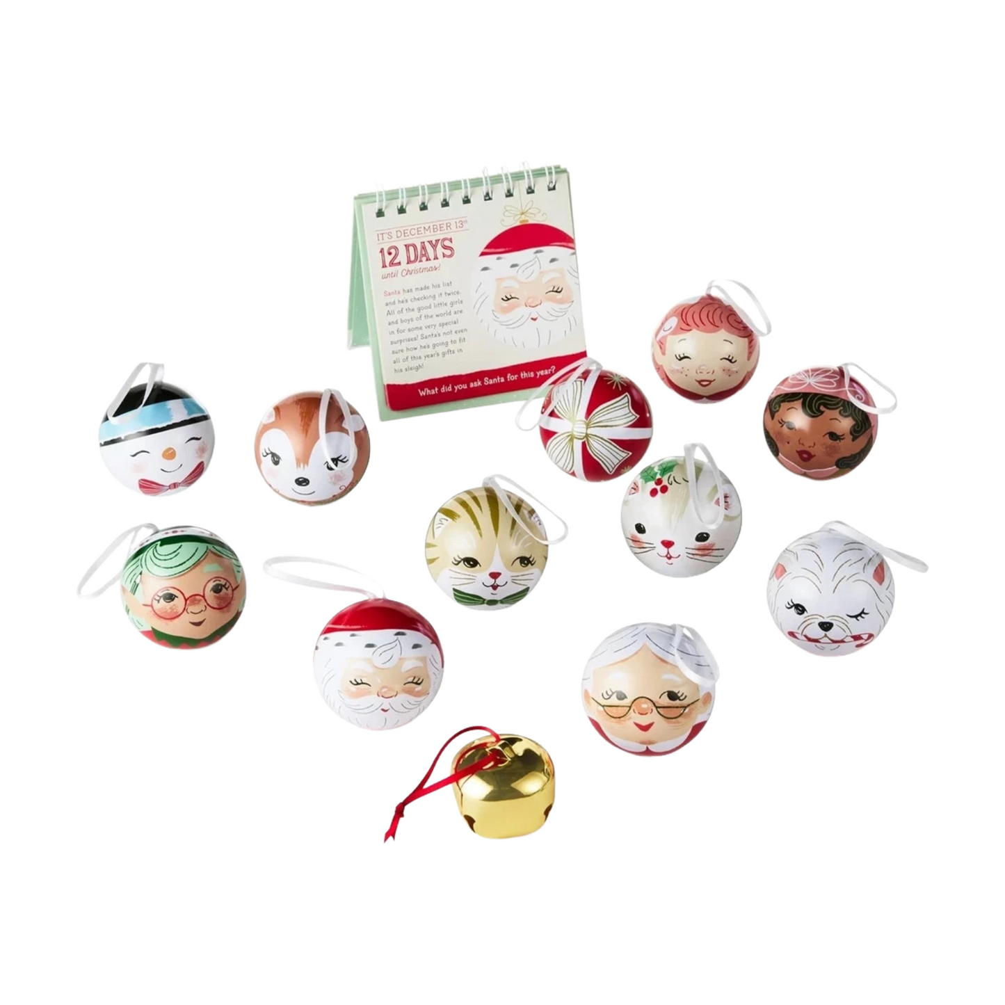 2025 The North Pole's Countdown to Christmas Ornaments and Book Set () QGO3182