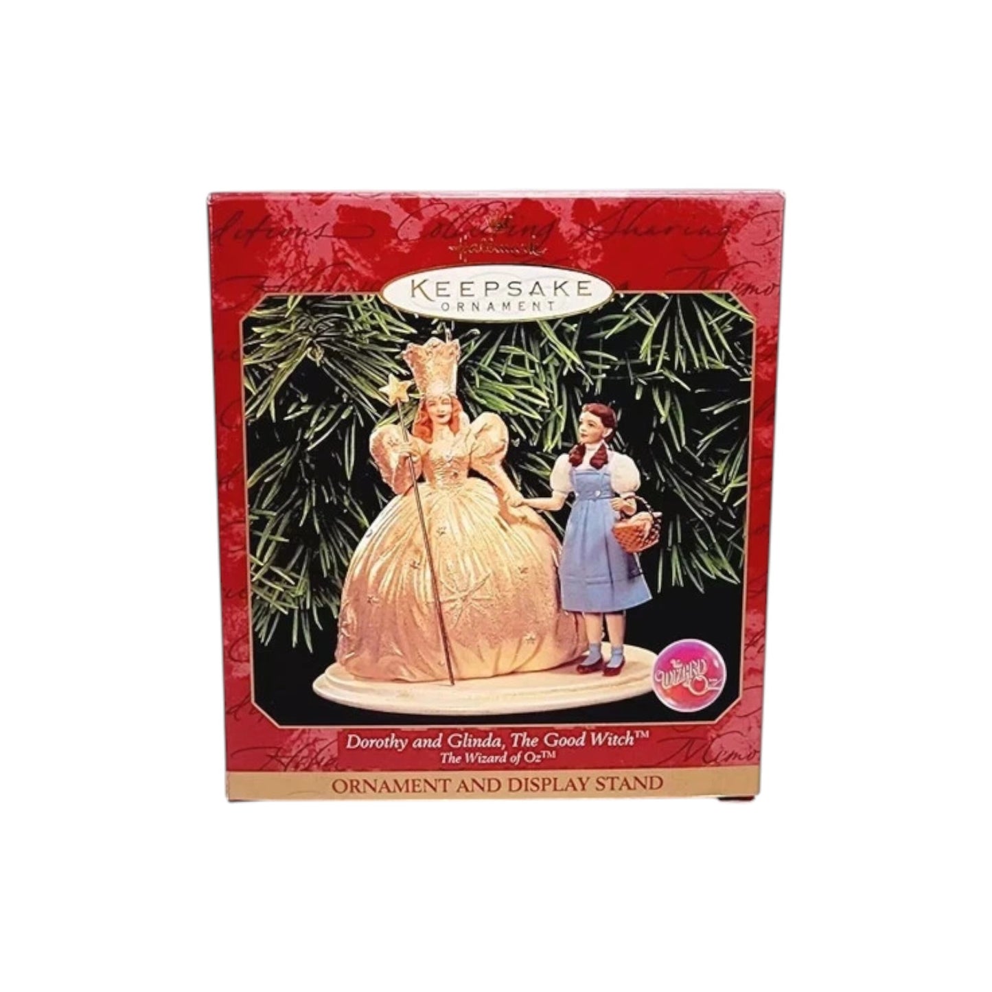 1998 Dorothy and Glinda, the Good Witch Hallmark Ornament (The Wizard of Oz) QX6509 Image2