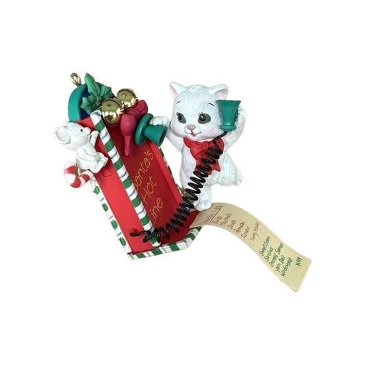 Santa's Hotline Carlton Cards Ornaments (Kitten) ORN114L Image1