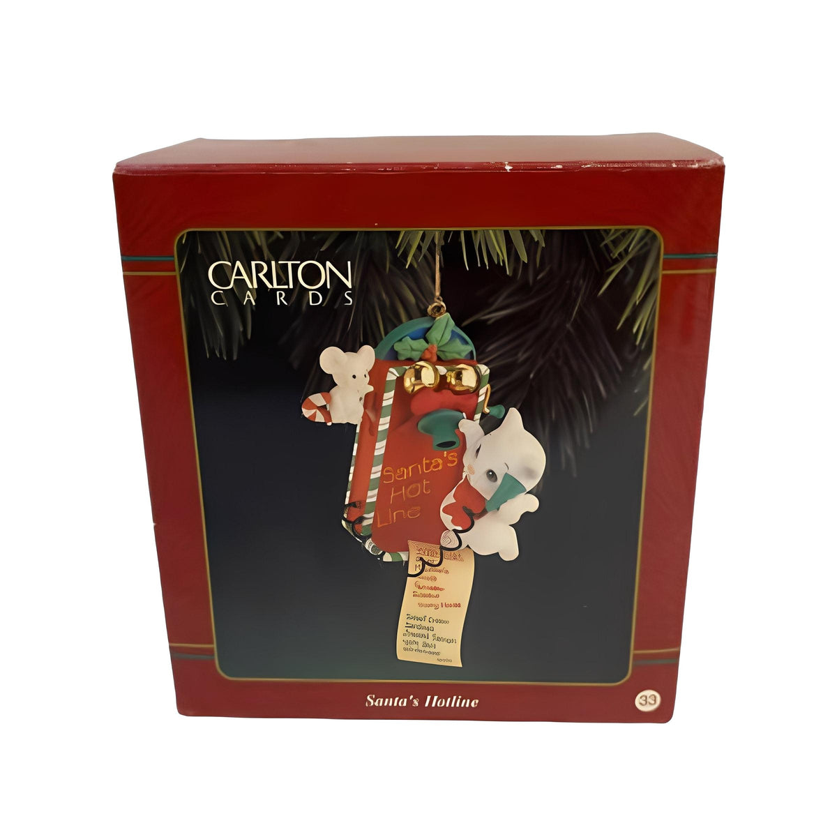 Santa's Hotline Carlton Cards Ornaments (Kitten) ORN114L Image2