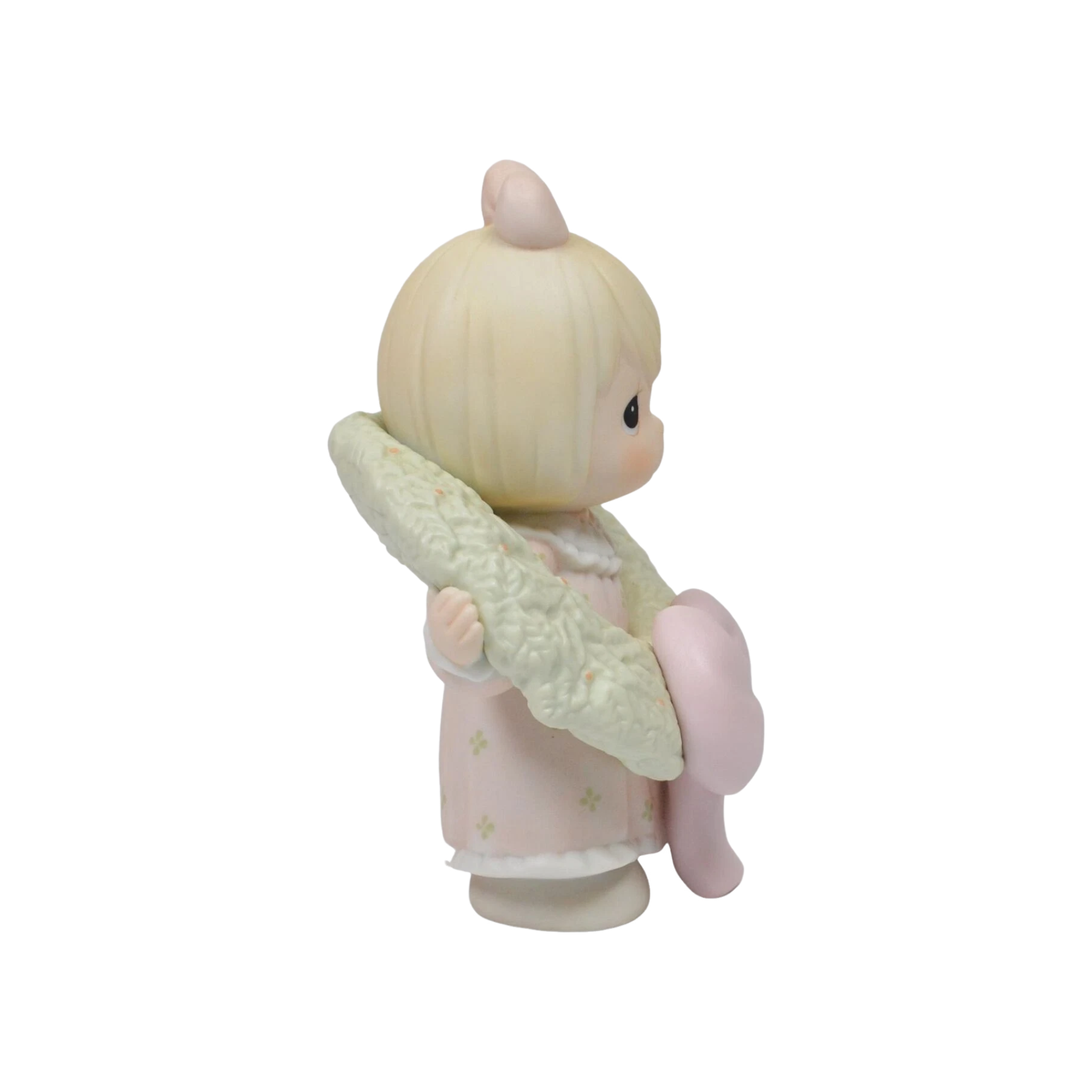 Vintage 1992 Sugartown Katy Lynne Girl with Snowman Christmas Porcelain Figurine - Precious Moments Image3