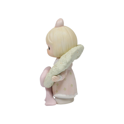 Vintage 1992 Sugartown Katy Lynne Girl with Snowman Christmas Porcelain Figurine - Precious Moments Image5
