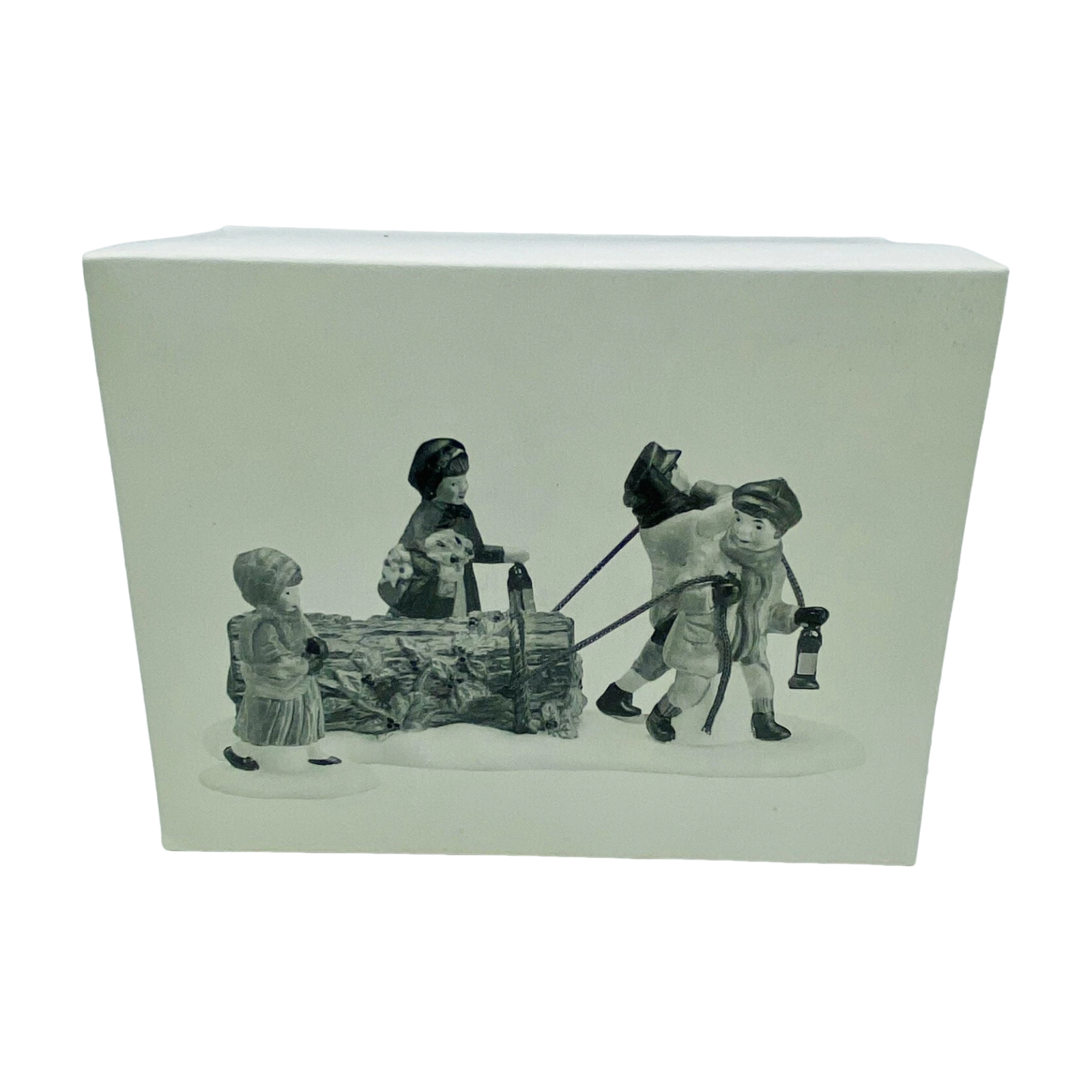 Vintage Bringing Home The Yule Log Department 56 1336059 Image6