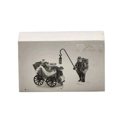Vintage Chelsea Market Mistletoe Monger & Cart Setof 2 Department 56 1433975 Image2