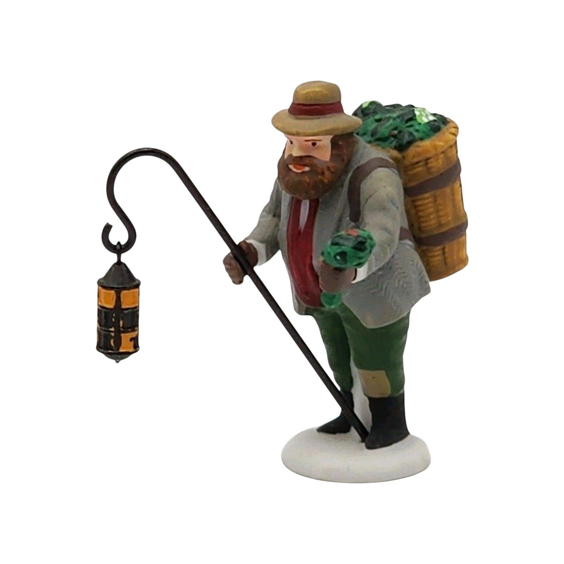 Vintage Chelsea Market Mistletoe Monger & Cart Setof 2 Department 56 1433975 Image4