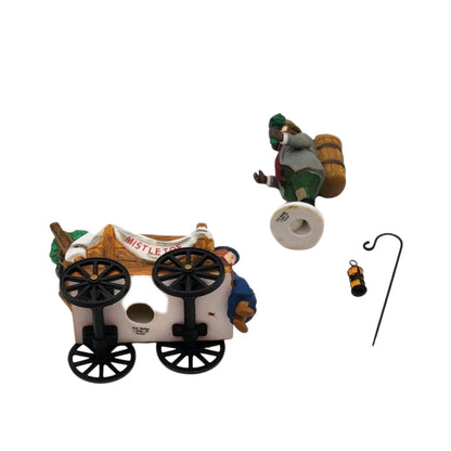 Vintage Chelsea Market Mistletoe Monger & Cart Setof 2 Department 56 1433975 Image6
