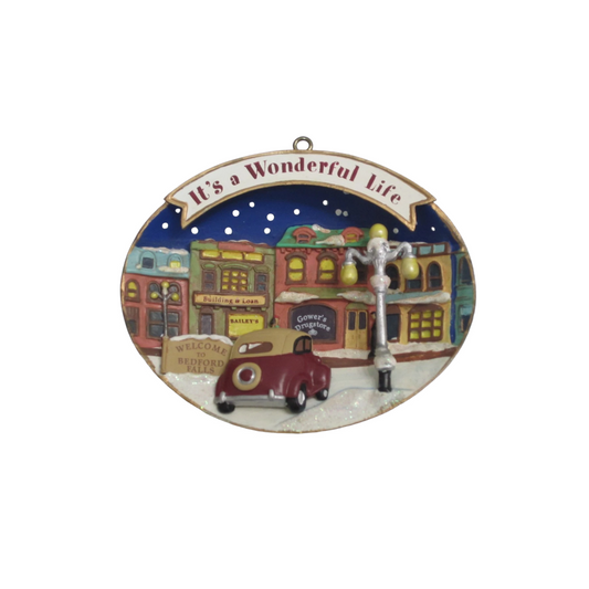 Vintage Christmas in Bedford Falls Carlton Cards Ornaments (Buildings & Houses) CXOR-070C Image1