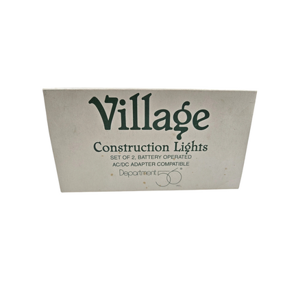 Vintage Contruction Lights Set of 2, Battery Operated Department 56 52680 Image6