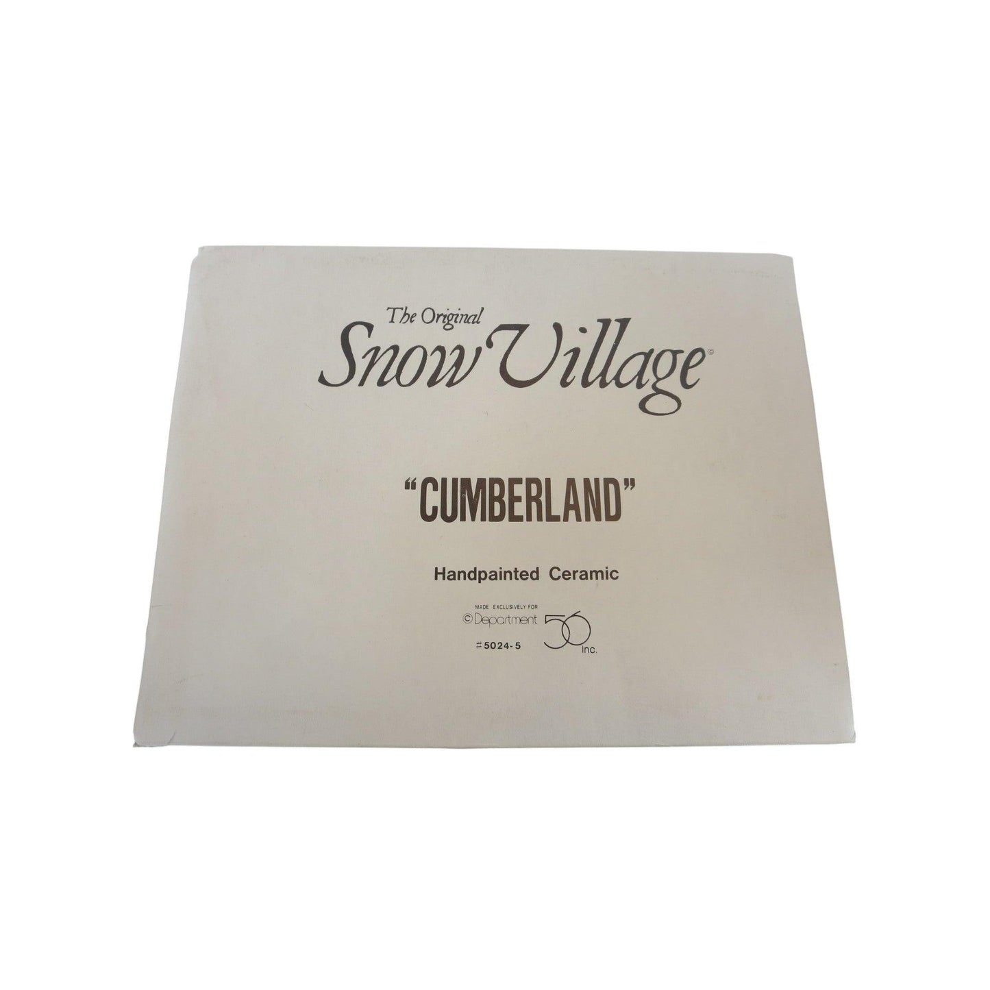 Vintage Cumberland - The Original Snow Village Department 56 1141140 Image2