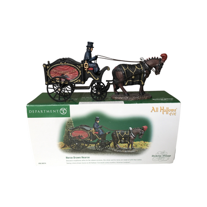 Vintage Horse Drawn Hearse - All Hallows' Eve - Dickens' Village Series Department 56 58574 Image2