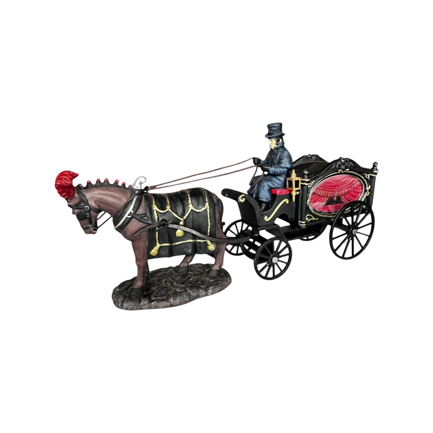 Vintage Horse Drawn Hearse - All Hallows' Eve - Dickens' Village Series Department 56 58574 Image3