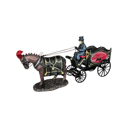 Vintage Horse Drawn Hearse - All Hallows' Eve - Dickens' Village Series Department 56 58574 Image3