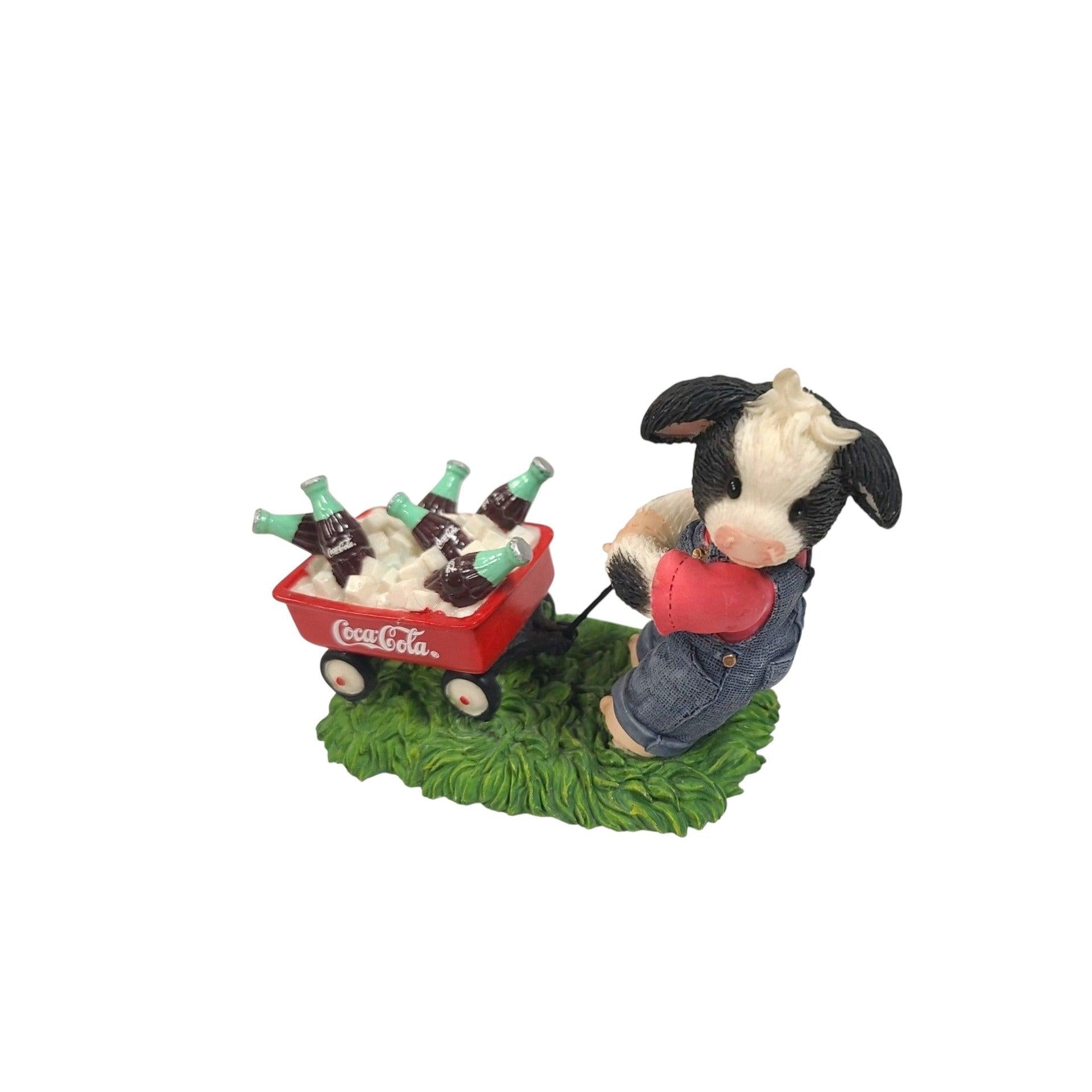 Vintage Loads of Refreshment For Heifer-yone - Boy Pulling Wagon Figurine Enesco Ornament (Coca Cola) 827118 827118 Image4