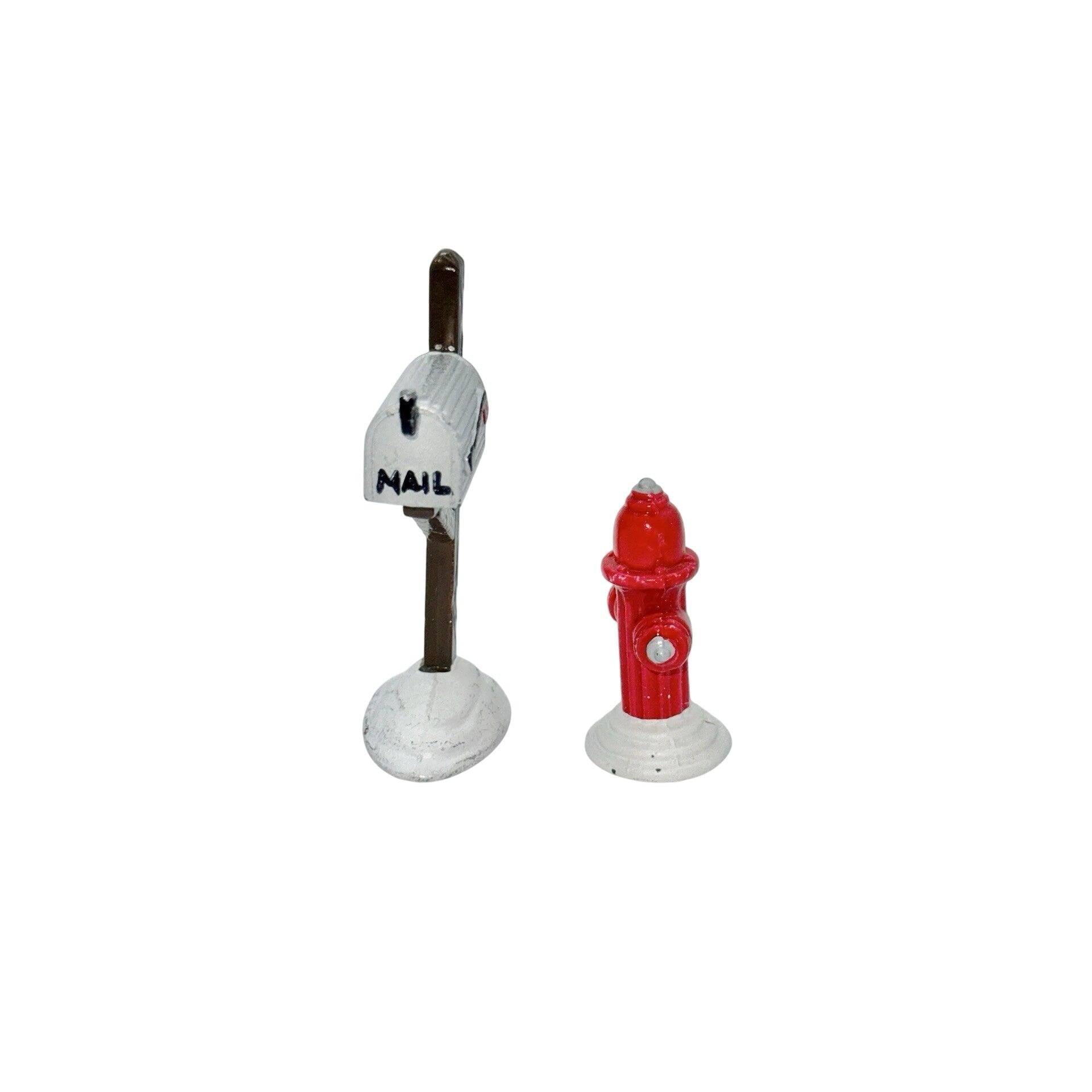 Vintage Mail Box / Fire Hydrant Set of 2 Department 56 1321174 Image4